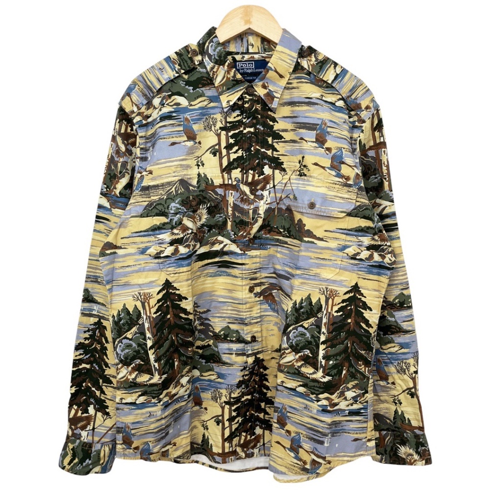 Polo Ralph Lauren Men's Duck Print Twill Workshirt XL WNT